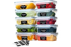Ordeluxe 10 matlådor (5 x 1 L + 5 x 840 ml), BPA-fria
