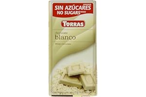 Torras No Added Sugar White Chocolate Bar, 75 Grams
