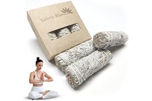 Copalosanto - Atados de Salvia Blanca 10cm para Limpieza Energética | Hechos a Mano en México | Ideal para Ceremonias y Rituales Sagrados, 3, Salvia