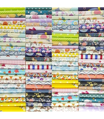 Lot De 7 Tissus Patchwork 50 X 50 Cm,tissus Au Metre Pour Couture