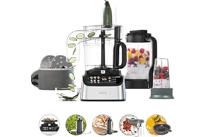 Kenwood MultiPro OneTouch FDM73.850SS, Robot da Cucina Multifunzione con 13 Accessori, Bilancia Integrata, Lavabile in Lavastoviglie, 1000W, Argento