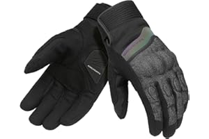 Tucano Urbano guanti LADY BOSS HYDROSCUD moto e scooter. Guanti moto invernali donna. Protezioni nocche. Dorso in denim, palmo scamosciato, 100% impermeabile e traspirante, touch screen.