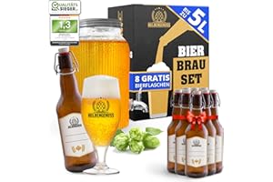 Heldengenuss - Bierbrauset Pils - 5L Bier - [Echtes Brauerlebnis] - Bier brauen Set Mit Videoanleitung - Bier Geschenke für Männer