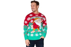 Disney Pull de Noel Homme Christmas Jumper Drole Famille Couple Adulte Ado M-XXL Pull Donald Grincheux Officiel