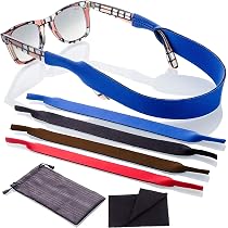 Set 5 Lacci/cordini Regolabili Multicolore Per Occhiali Da Sole E Sicurezza - Foto 5