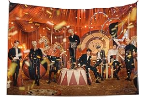 嘉信誉 KPOP Stray Kids Circus Album Poster Tapestry, Mini Album Circus Photo, Tapiz Stray Kids Circus Fan Gift(Size:40"×30",Color:1)