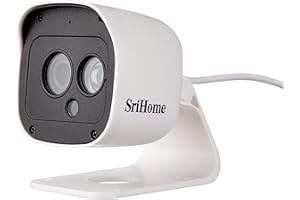 SRICAM ITALIA Sricam SriHome SH029 - Cámara WiFi IP inalámbrica infrarroja 3.0 megapíxeles HD IR CUT ONVIF P2P compatible con SD Audio