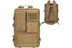 OUUTMEE 50L Sac à Dos Tactique Militaire avec Système Molle, 2,4 Fois Plus Résistant, Sac d'Assaut Militaire de Grande Capacité et Imperméable, Sac à Dos Militaire pour Randonnée, Camping et Voyages
