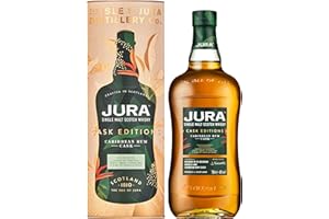 Jura Caribbean Rum Cask Edition Single Malt Scotch Whisky 70cl | Fruity and Balanced 40% vol | More than a Whisky, made by a Scottish Island Community | A Fruity, Smooth and Exotic Single Malt