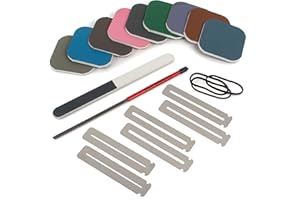 StewMac Ensemble de frettes rugueuses lisses et brillantes, pour habiller et polir les frettes