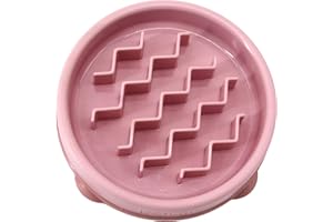 Outward Hound Fun Feeder Slo Bowl - Slow Feeder Dog Bowl - No Bloat - No Choke - Small - Pink