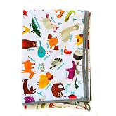 Yorni Su Ge&ccedil;irmez Yer/Masa &Ouml;rt&uuml;s&uuml;,%100 Polyester, &Ccedil;ok Ama&ccedil;lı Kullanım, Zoo Desenli, 150x180cm, Aktivite, Yemek ve Oyun i&ccedil;in, 