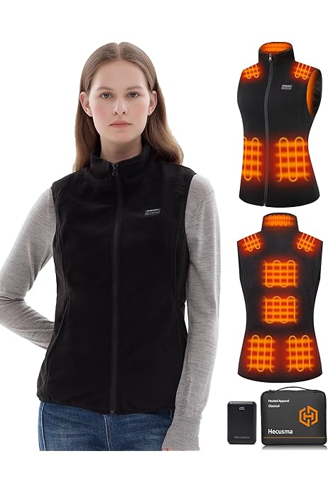 Gilet Riscaldabile Bambini Con Power Bank - 10000mAh, 3 Zone Calore, 3 Livelli Temperatura - Per Sci E Outdoor - Foto 7