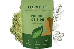Ayurvediskt pulver, Sidr (brakvedsväxt), 100 g Cosm'Ethics®, 100 % naturlig, renar hårbotten, återställer volym och glans, åt