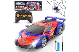SOOTOUO Macchina Telecomandata per Bambini, Auto Radiocomandata 2.4Ghz Macchina Spider Giocattolo RC Car con Luce, Giochi All'aperto Interno Regalo di Natale Compleanno Bambino Bambina 3 4 5 6 7 8 9 Anni