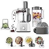 Kenwood FDP65.860WH food processor with 9 attachments. Express Serve and Dice, 1.5L Jug blender and mini chopper, White