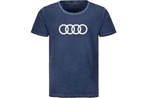 Audi T-Shirt Ringe, Herren, blau, M