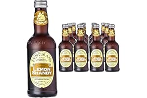 Fentimans Lemon Shandy - 0.5% Alcohol - Traditionally Brewed Craft Beer - Made with Natural Lemon Juice - Fermented Botanical Lemon Drink - 12 x 275ml