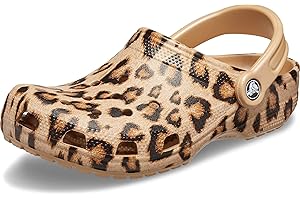 Crocs Unisex's Women's and Men's Classic Animal Print Clog | Zebra and Leopard Shoes