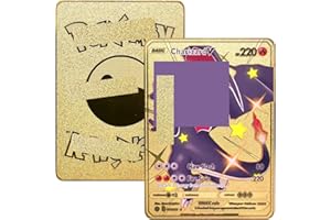 UZNIYTR 1 pcs Anime Foil Vmax Stainless steel metal Cards Animated Character Themed Collector Deck Shiny cards with Character Images Gift for Kids Ages 7 Years Old & Up Not Original