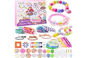 CGBOOM Cadeaux pour Filles, Paillettes Bracelets Making Kits, Kit d'Artisanat de Bracelet d'Amitié, DIY Kit Créatif Enfant Jouet Fabrication de Bracelets Fille 6 7 8 9 10 11 12 Ans Cadeau de Anniversaire