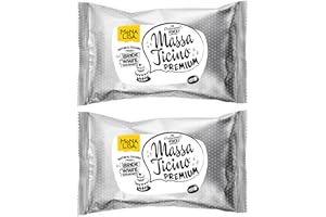 KAFFEEHAUS DIAMANT Massa Ticino Fondant Weiß 2x 1kg – Premium Zuckermasse für dekorative Kuchen, Rollfondant - Perfekt für Torten, Modellierungen & Dekorationen – weißes Fondant für Profi- und Hobbybäcker