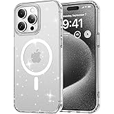 Minesk iPhone 14 Pro Max i&ccedil;in MagShine Serisi MagSafe ile Uyumlu G&ouml;z Alıcı ve Şık Simli Arka Tasarım Y&uuml;ksek Kalite Materyal P