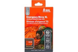 SURVIVE OUTDOORS LONGER SOL Emergenza Bivvy XL con fischietto di salvataggio