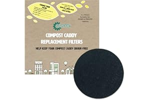 ALL-GREEN Compost Caddy Spare Filters - Suitable for the Kilner stainless steel & Premier filtered caddies - (Pack of 2 filters)