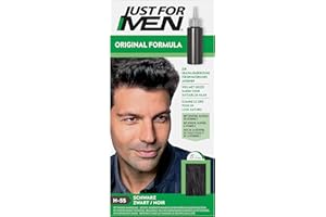 Just For Men Gel Colorant, Teinture Cheveux Noir, Coloration Cheveux Homme, Couvre Les Cheveux Blancs Et Restaure La Couleur D'Origine Pour Un Résultat Naturel, Rapide Et Facile, Noir, H55