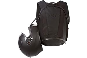 OG Original Czarny Plecak Motocyklowy EZ-Rider2 o Pojemno?ci 24L, Torba na Kask Motocyklowy, Pasek na Kask, Wodoodporny, Plecak na Laptopa, Odblaskowy (Czarne Logo)