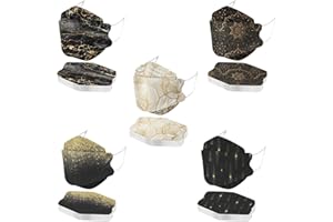 QinMMSPORTS 50 Stück Erwachsene Mundschutz 3D Bunte Mund und Nasenschutz Schutz_Maske_ Wunderschönen Fischform Staubdicht Faltbar Atmungsaktiv Mund-Nasen-Schutz für Damen Herren (B-04, Einheitsgröße)