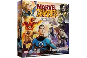 Asmodee - Cmon - Marvel Zombies Extension : Fantastic 4 Assiégés - Un Jeu Zombicide - Jeux de Société - Jeux de Figurines - Jeux Coopératif pour Adultes et Enfants dès 14 Ans - Version française