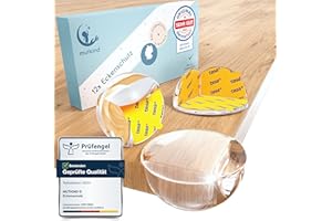 ‎MUTKIND MUTKIND 12x Eckenschutz Baby - (Mit Kleber von TESA) Kantenschutz Baby - Extra starker Halt - Baby Kantenschutz Selbstklebend - Eckenschutz Transparent - Eckschutzkanten (Transparent)