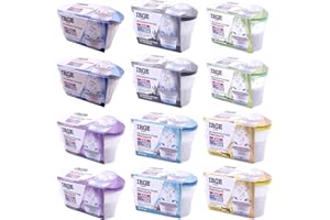 GENERIC SET 12 vaschette 400ml assorbi umidità INODORE CARBONI GELSOMINO LAVANDA OCEAN VANIGLIA anti odore muffa deumidificatore sali per bagno cucina camper caravan roulotte ripostiglio dispensa armadio