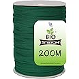Biostretch, Soft Stretchy Garden Twine Environmentally Smart non Twist Wire Plant Ties (Bio Drum 200M)