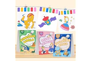 Libro di Pittura ad Acqua,Goomp 3 Diversi Libro per Pittura ad Acqua Libretti da Colorare ad Acquerello per Bambini Arti e Mestieri per Bambini Compresi di Colori ad Acquerelli e Pennelli