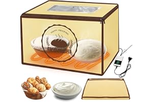 Diealles Shine Cella Lievitazione, Cella di Lievitazione con Riscaldamento e Sensore di Temperatura NTC, Scatola Lievitatore per Impasti per Casa Pane Pizza Yogurt 40 x 33 x 25 CM