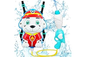 CRZYPLEA Pistola ad Acqua per Bambini con Serbatoio 2200ML 6-10M,Giocattolo Pistola Ad Acqua,Cartoon Pistola Dacqua Grande per Attività All'aperto Giochi e Feste Spiaggia Giardino Piscina (Bianco)