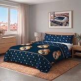 Real Madrid CF Duvet Cover Model 1 Navy Blue Bed 90 cm | 2 pieces
