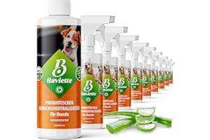 Baviette 500ml Hundeurin Neutralisieren bietet porentiefe Wirkung für Möbel, Polster, Teppich Auto, Tiergeruch, Urin Ammoniak zu entfernen Geruchsneutralisierer mit Bio Probiotika Power
