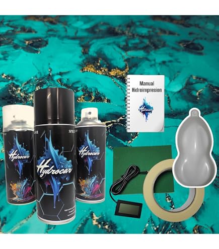 Kit De Hidroimpresión Fibra De Carbono HC03 - Lámina 50x100cm + Activador Mejorado