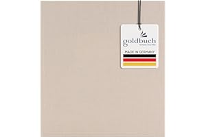 Goldbuch Summertime Trend 2 31605 Photo Album with 100 White Pages with Parchment Dividers, Photo Album with Linen Cover, up to 600 Pictures, Beige, 30 x 31 cm