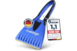 LICARGO Raschietto per ghiaccio con lama in ottone [Made in Germany] – graffia rapidamente e senza sforzo – durevole raschietto per ghiaccio auto in ottone