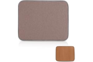 GNEGNI LIFE Cuscino termopressa con foglio in teflon su un lato, tappetino protettivo resistente al calore per macchine per presse a caldo e progetti in ferro HTV, ferro da stiro e vinile (caffè, 35,6