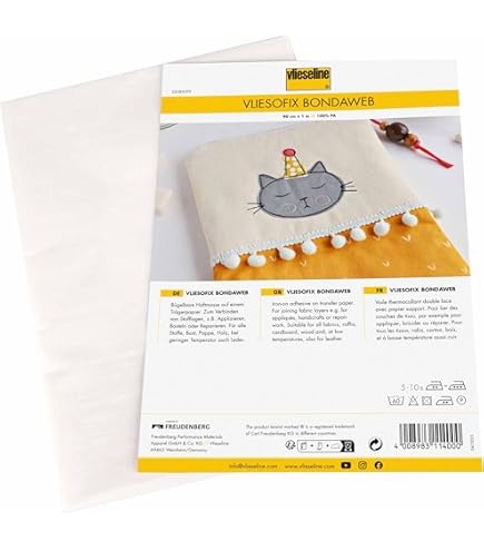 10 Feuilles Thermocollantes Double Face 28x25 Cm - Pour Ourlets, Patchs, Réparation Tissu Sans Couture - À Fixer Au Fer à Repasser