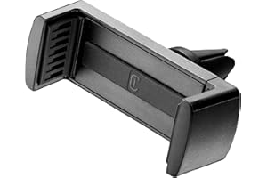 cellularline | Spin - Universale | Supporto Porta Smartphone da Auto per Alette di Aerazione - Compatibilità Cellulare iPhone Samsung Huawei Xiaomi - Facile e Sicuro - Rotazione a 360