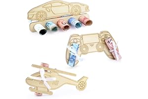 TAKULA 3 Piece Wooden Toy Money Gifts，Gift Idea Original Funny Money Gifts，Gift Idea School Enrollment Gifts for Friends, Family, Ange