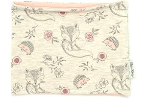 Kleine Könige Loop Schal Kinder Mädchen bis 10 Jahre · Modell Igel Cutie Pies, altrosa · Ökotex 100 zertifiziert · Made in Germany