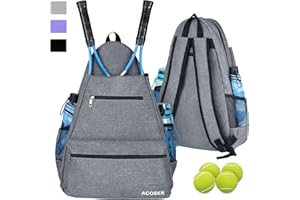 ACOSEN Tennis Bag Tennis Backpack - Large Tennis Bags for Women and Men to Hold Tennis Racket,Pickleball Paddles, Badminton Racquet, Squash Racquet,Balls and Other Accessories